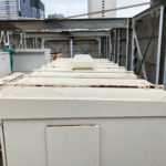 屋上　鉄部塗装工事　施工前