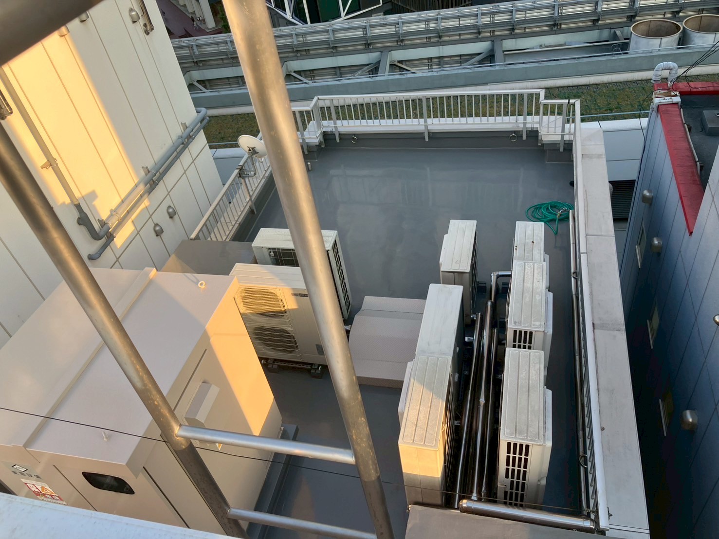 屋上防水工事　施工完了