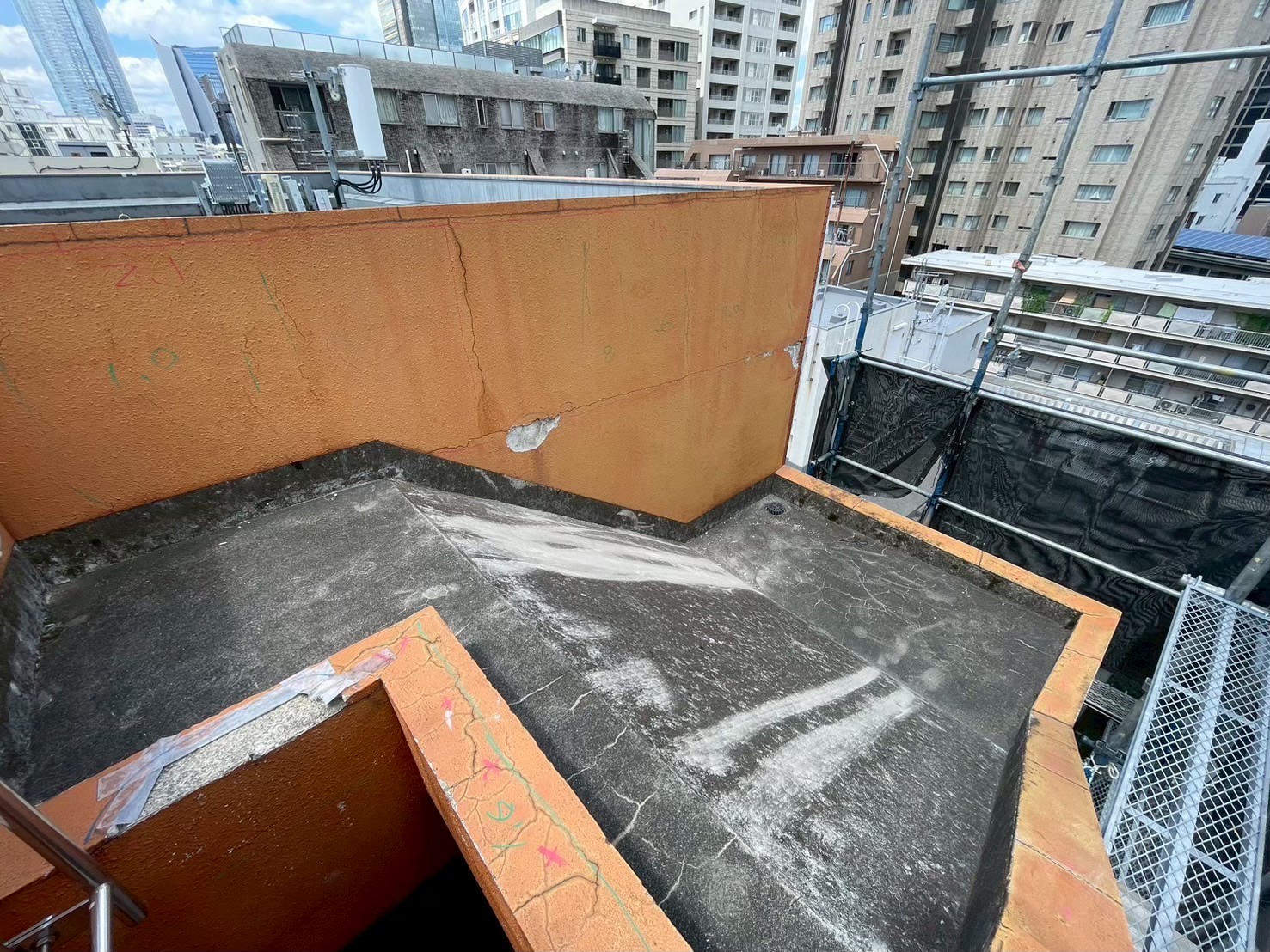 屋上防水工事　施工前