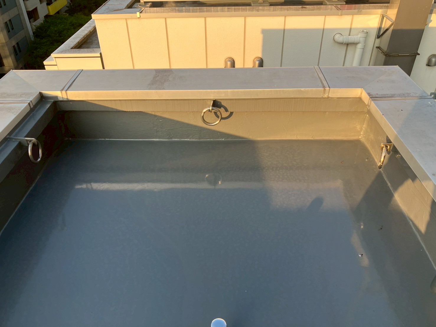 屋上防水工事　施工完了