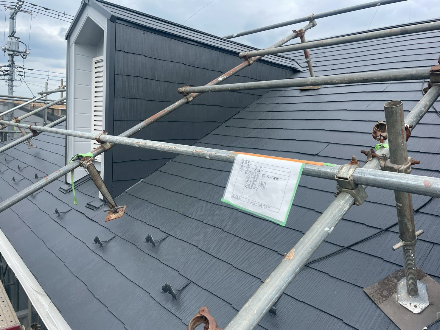 屋根塗装工事　施工完了