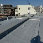 屋上防水工事　施工完了