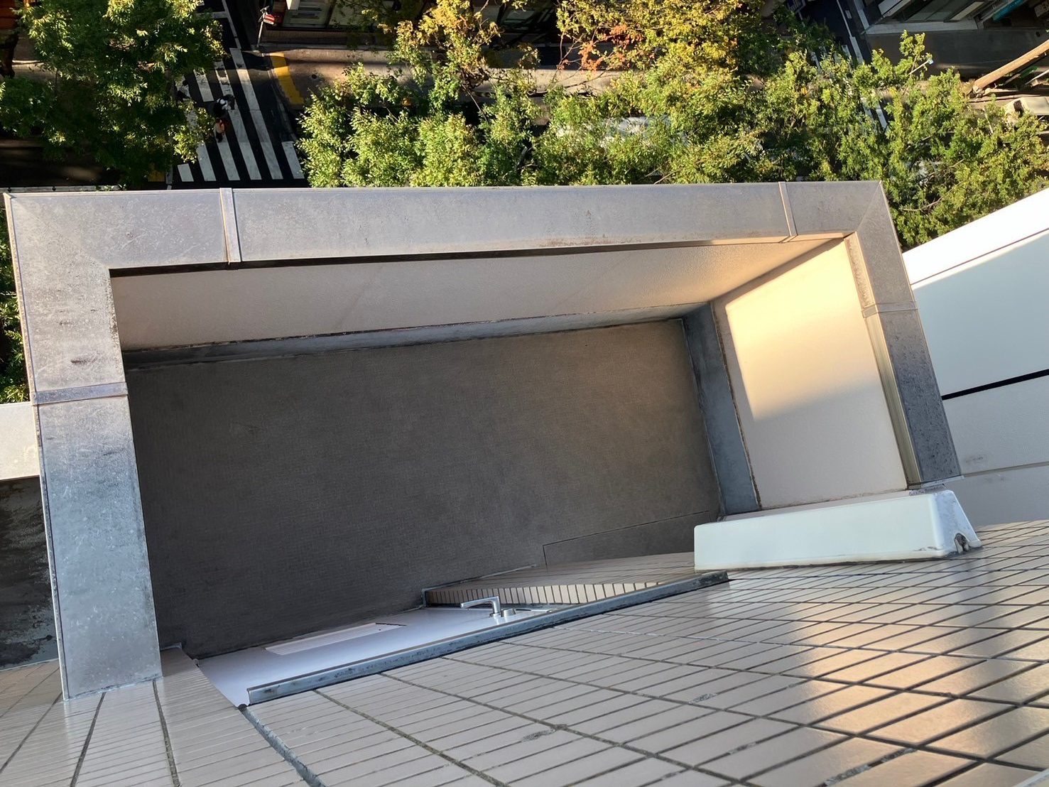 バルコニー防水工事　施工前