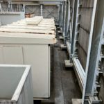 屋上　鉄部塗装工事　施工前