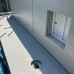 庇　ウレタン防水工事　施工完了