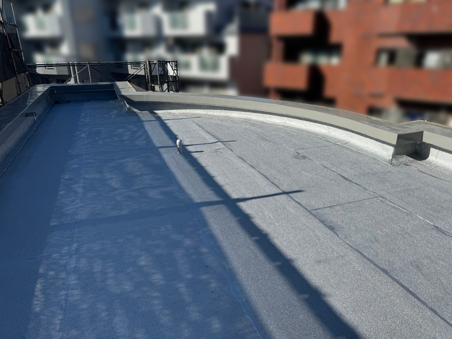 ルーフバルコニー防水工事　施工完了