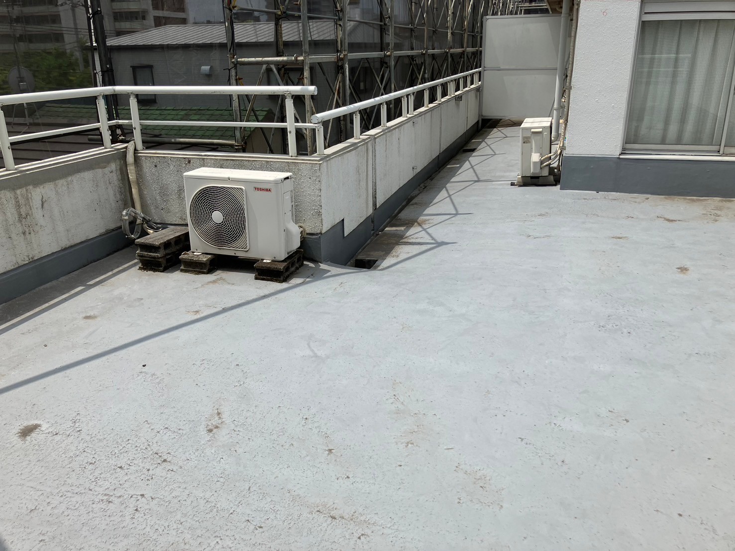 ルーフバルコニー　防水工事　施工前