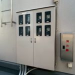 分電盤　鉄部塗装工事　施工完了