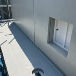 庇　ウレタン防水工事　施工完了