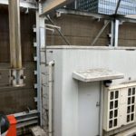 屋上　鉄部塗装工事　施工前