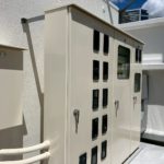 屋上　鉄部塗装工事　施工完了