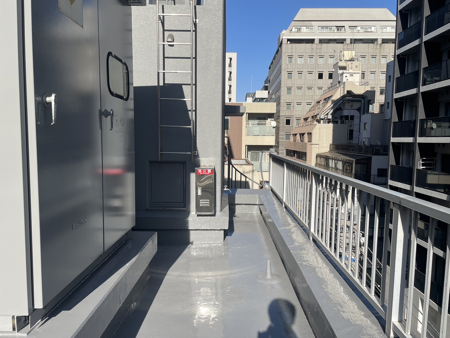 屋上防水工事　施工完了