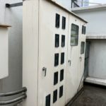 屋上　鉄部塗装工事　施工前