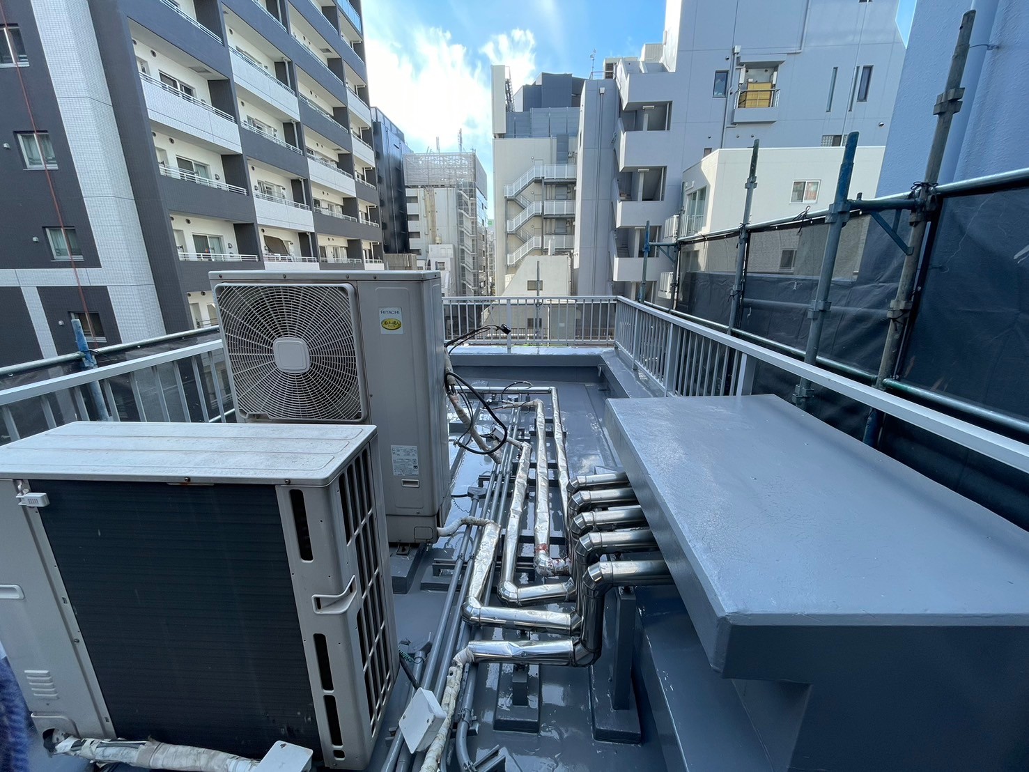 屋上防水工事　施工完了