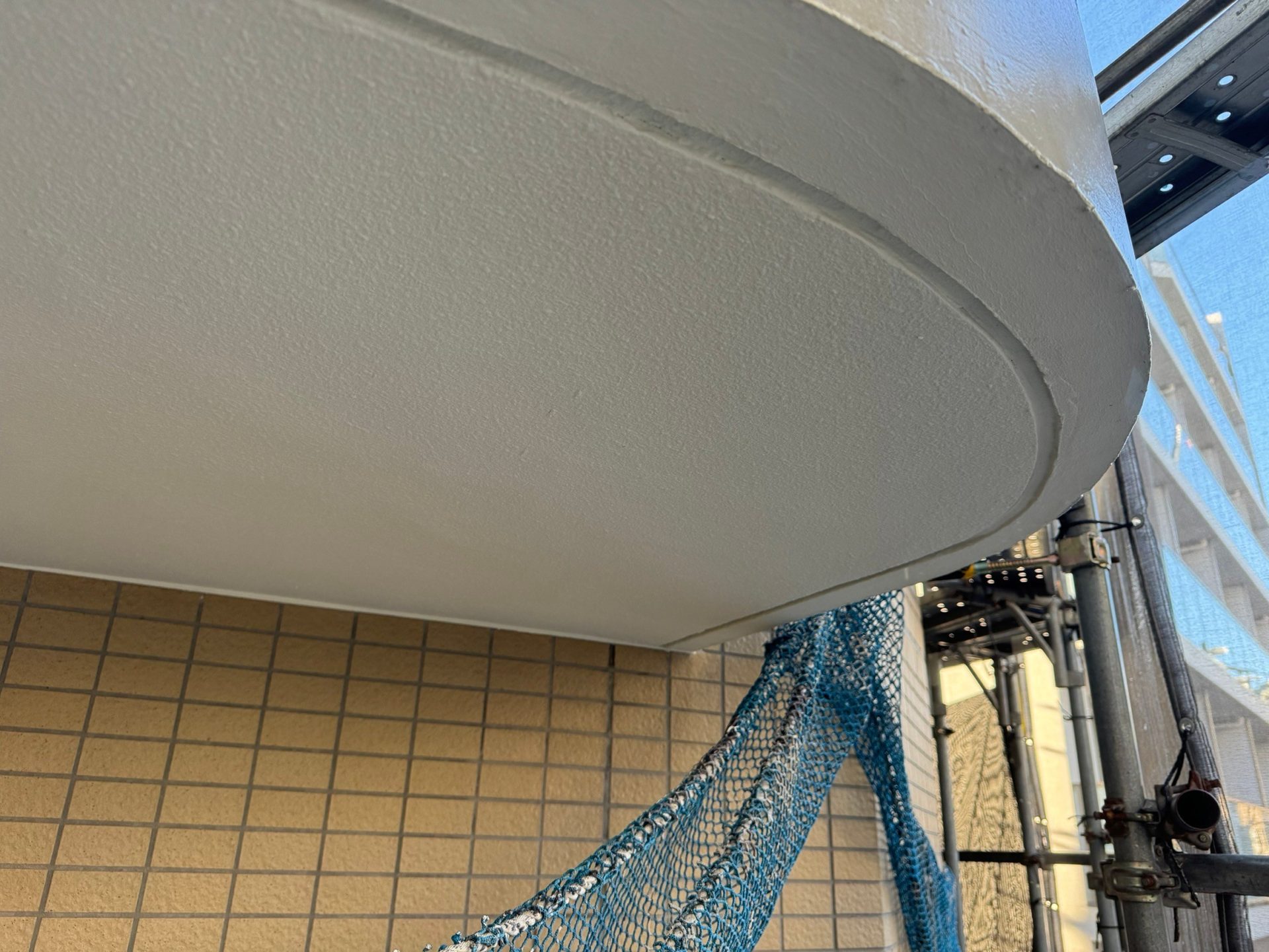 バルコニー天井　塗装工事　施工完了