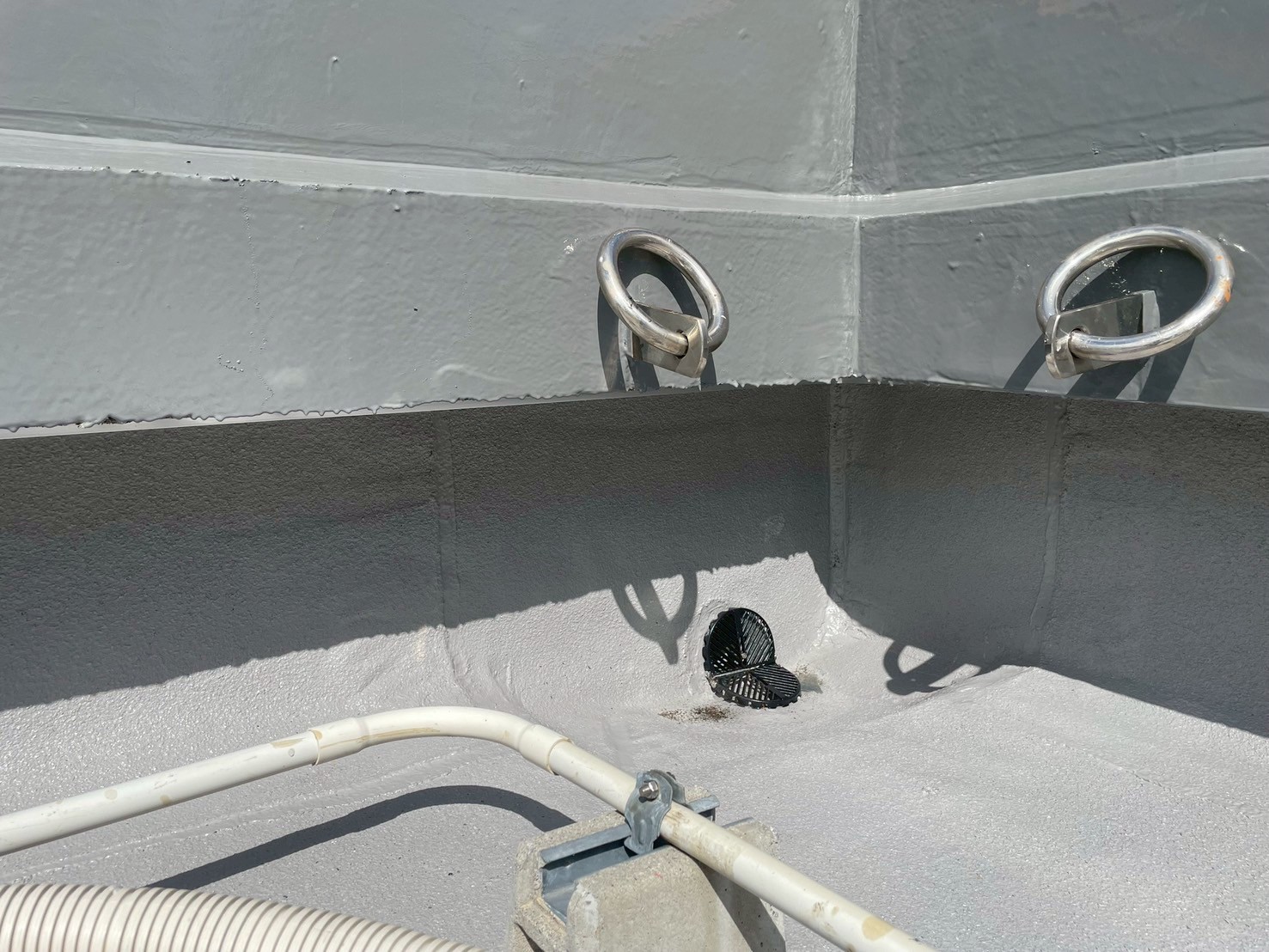 屋上防水工事　施工完了