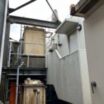 屋上　鉄部塗装工事　施工前