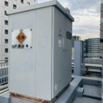 キュービクル　鉄部塗装工事　施工前