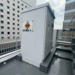 キュービクル　鉄部塗装工事　施工完了