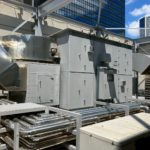 屋上　鉄部塗装工事　施工完了