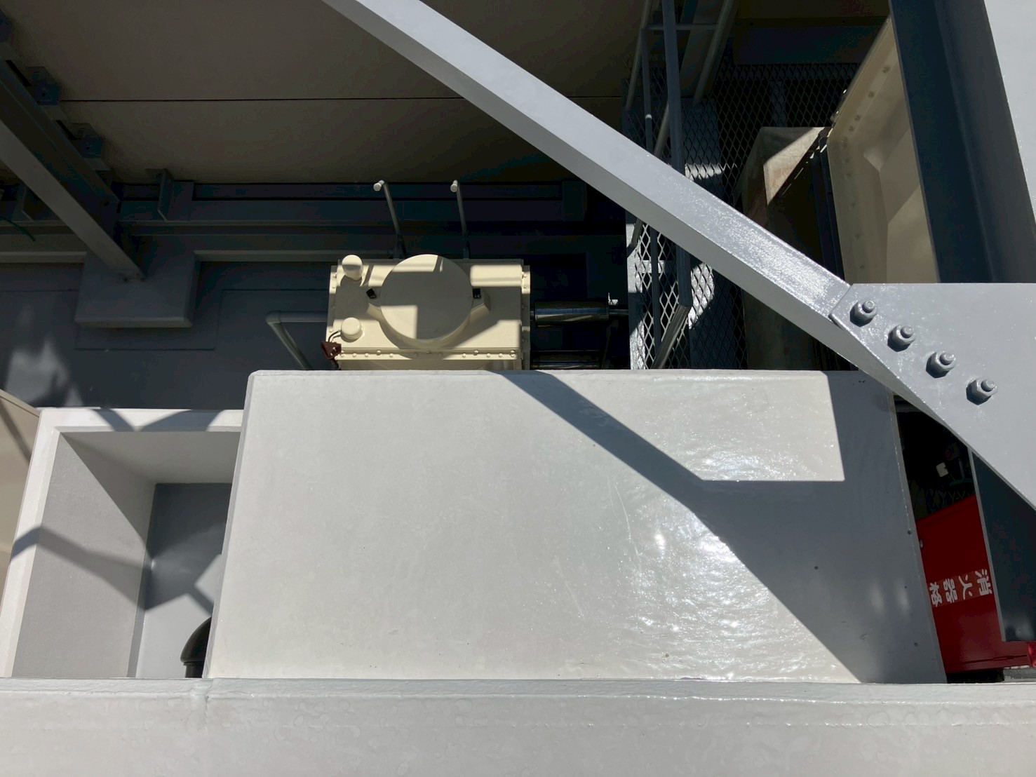 屋上　ウレタン防水工事　施工完了