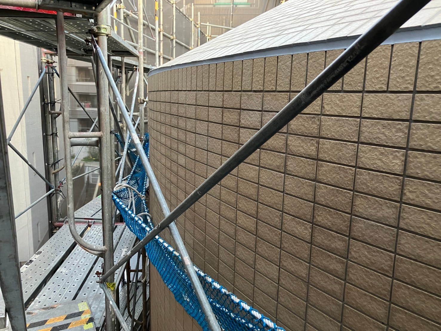 外壁タイル　施工完了