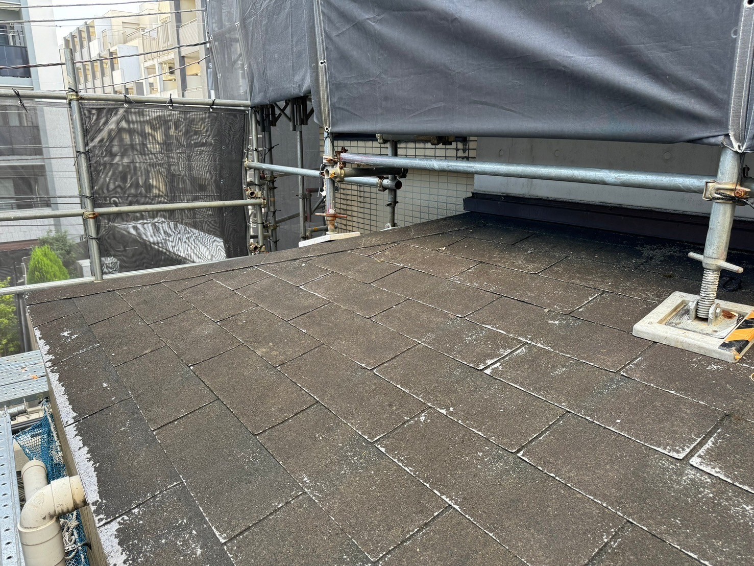 斜壁シングル　施工前