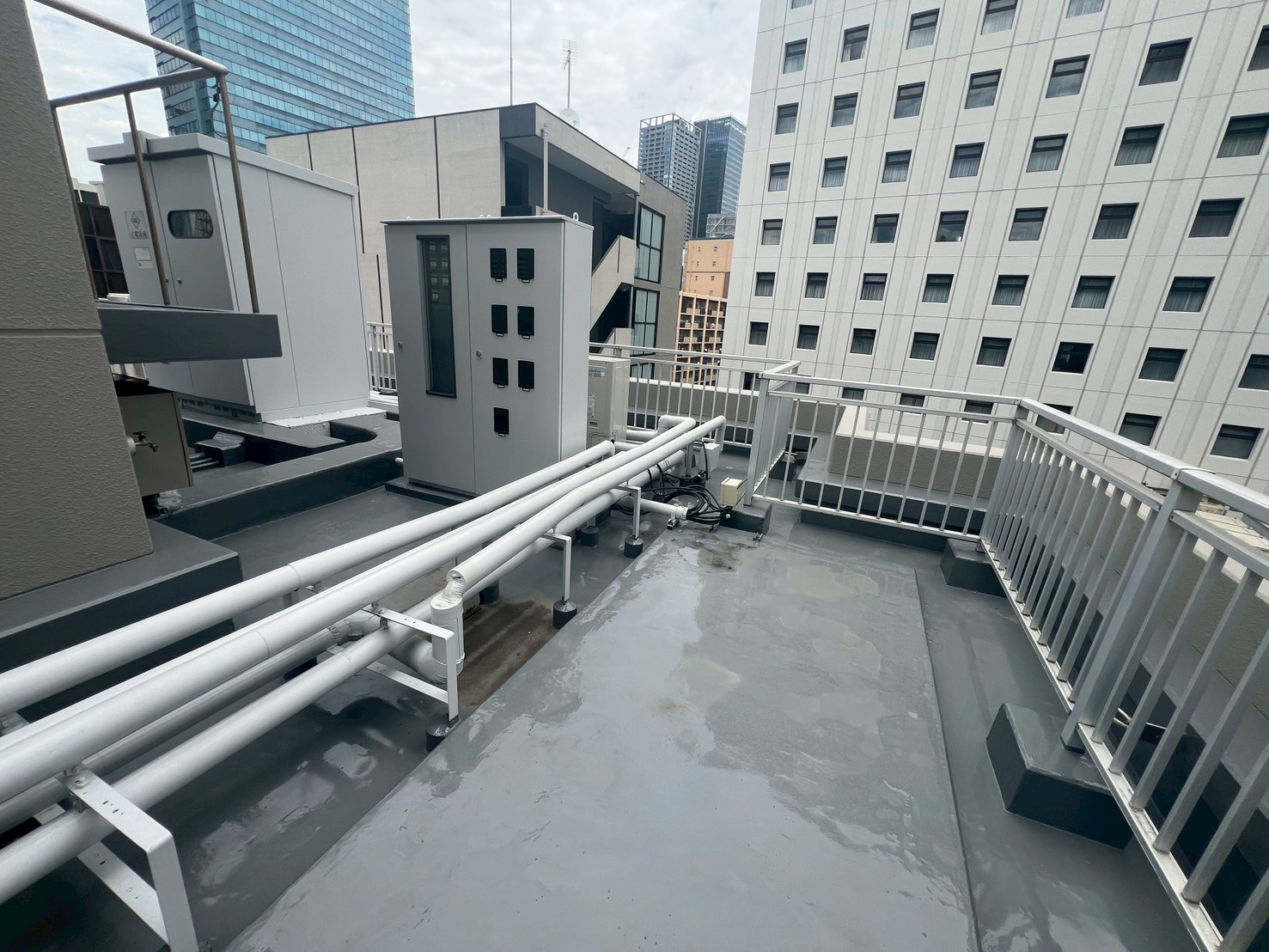 屋上防水工事　施工完了