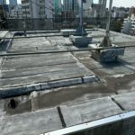 屋上　アスファルトシート防水工事　施工前