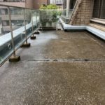 ルーフバルコニー　ウレタン防水工事　施工前