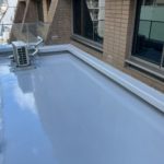 ルーフバルコニー　ウレタン防水工事　施工完了
