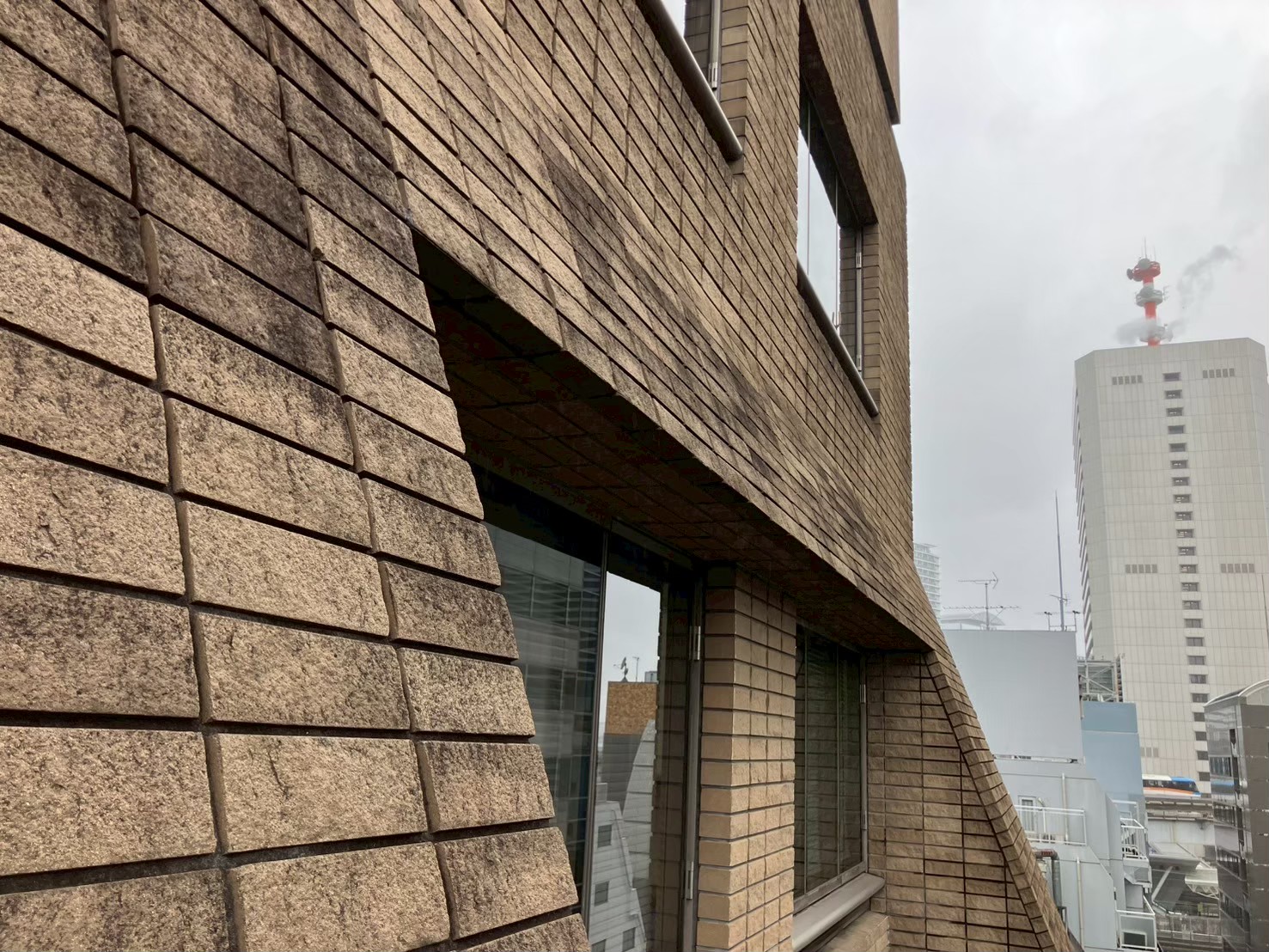 外壁　薬品洗浄工事　施工前