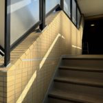 共用階段　シーリング工事　施工完了