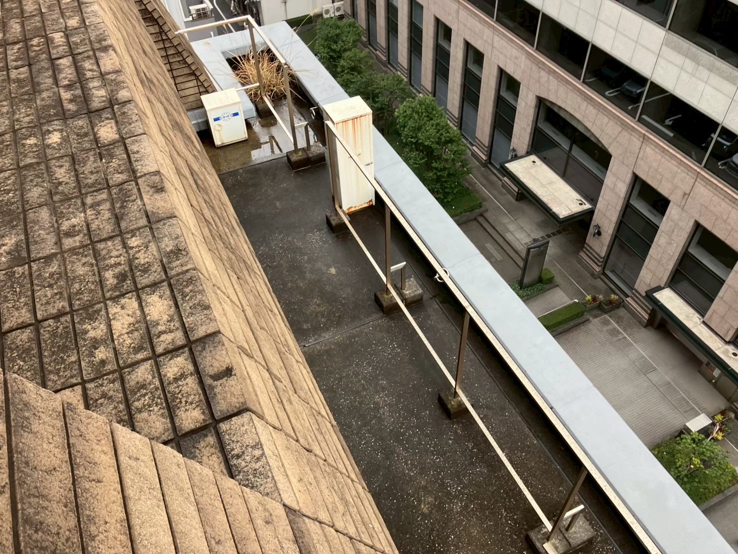 外壁　薬品洗浄工事　施工前