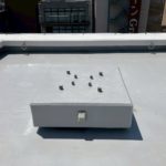 屋上　ウレタン防水工事　施工完了