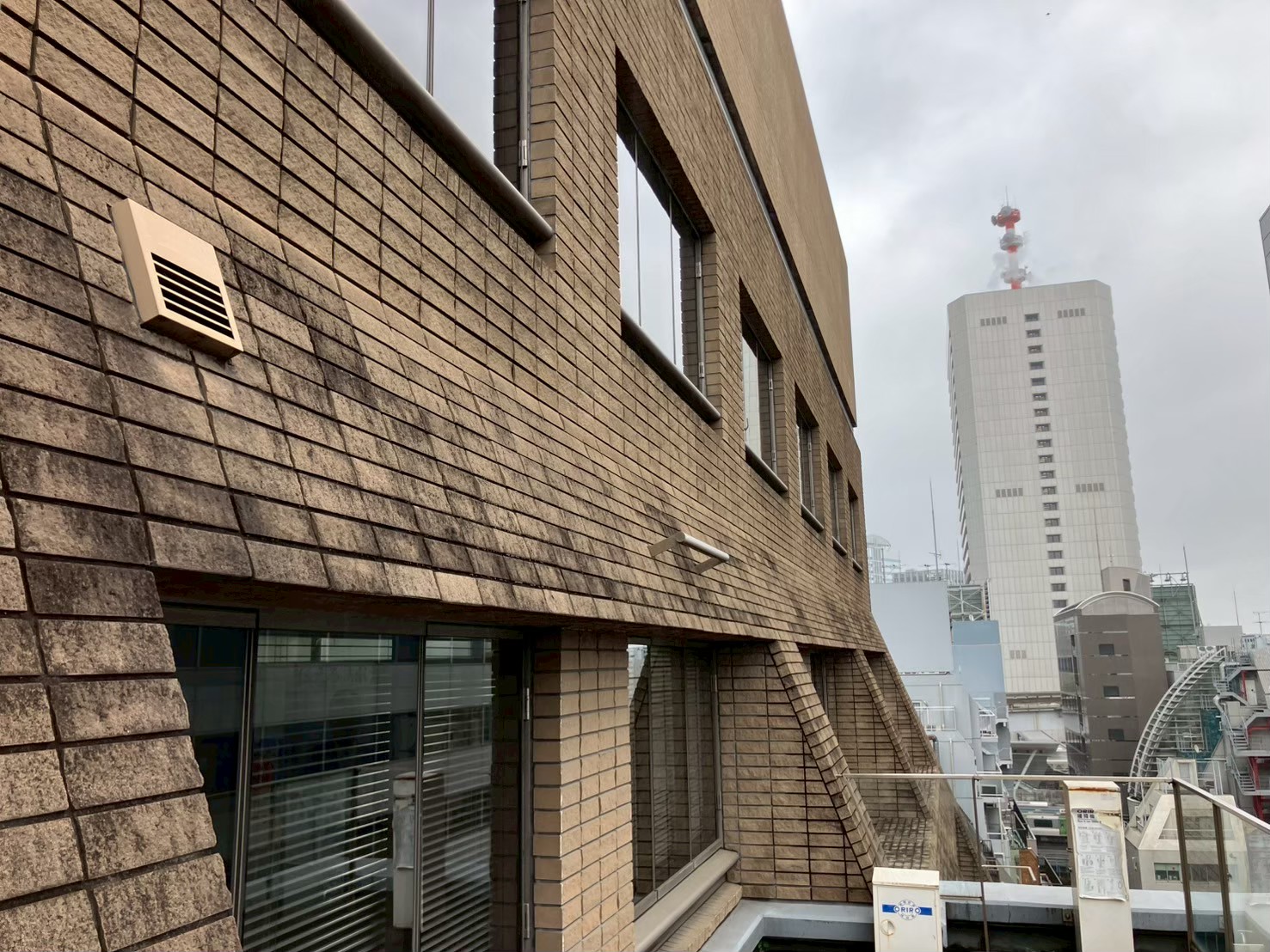 外壁　薬品洗浄工事　施工前