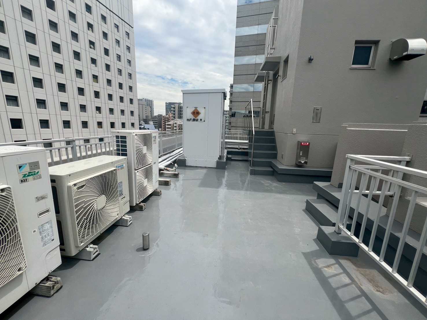 屋上防水工事　施工完了