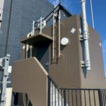 屋上　塗装工事　施工完了