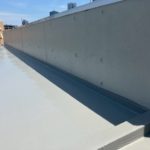 屋上　ウレタン防水工事　施工完了