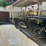 駐輪場　塗装工事　施工前