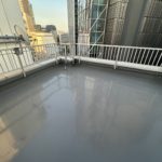 屋上防水工事　施工完了