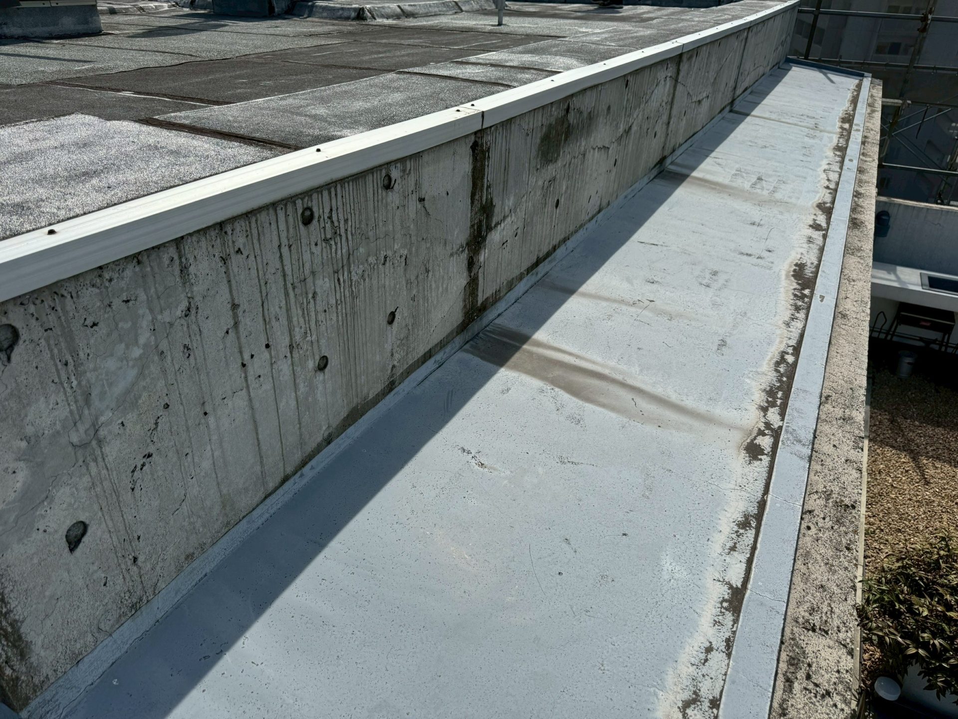 屋上　ウレタン防水工事　施工前