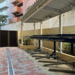 駐輪場　塗装工事　施工完了