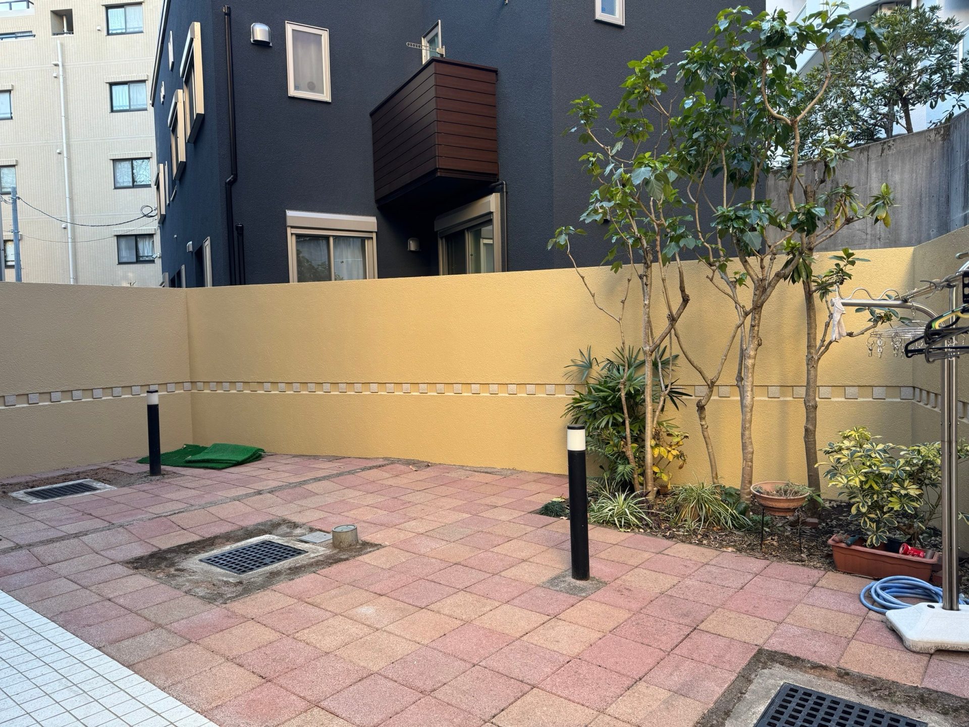 専用庭　塗装工事　施工完了