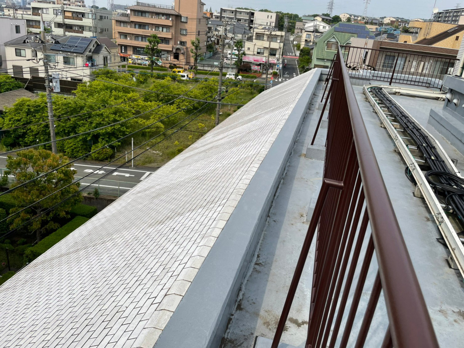 斜壁　ウレタン防水施工前