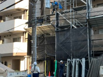 初めての現場で工事が始まりました！