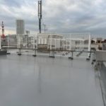 屋上防水工事　ウレタン塗膜防水　施工完了