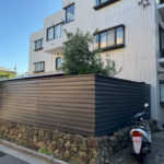 木製フェンス　施工完了