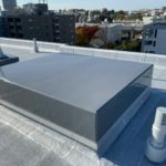 屋上防水　アスファルトシート防水　施工完了