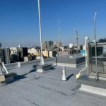 屋上防水　アスファルトシート防水　施工完了